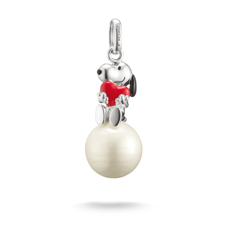 Snoopy Pendant with Heart on Snowball PEANUTS |The Jewellery Boutique Australia