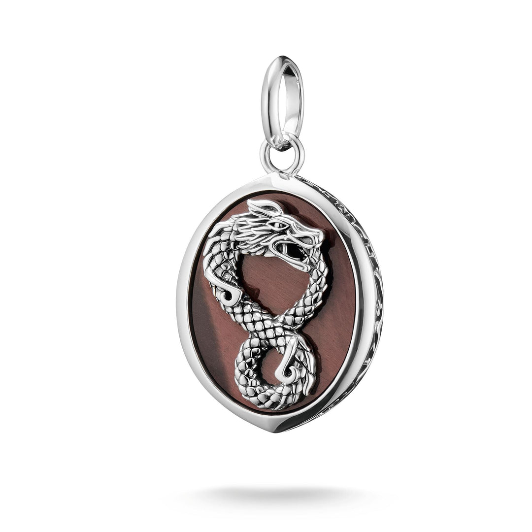 Pendant Dragon Red Tiger’s Eye Rebel Icons |  The Jewellery Boutique Australia