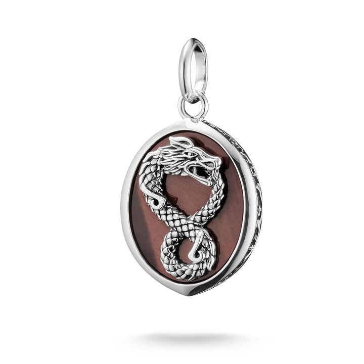 Pendant Dragon Red Tiger’s Eye Rebel Icons |  The Jewellery Boutique Australia