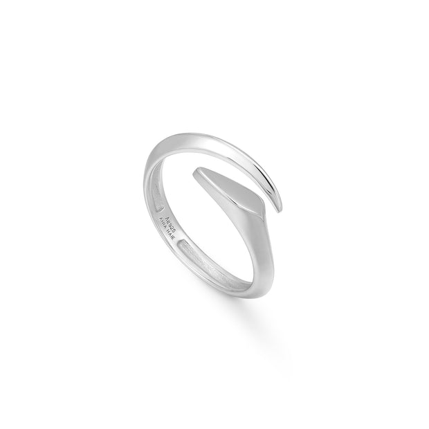 Ania Haie Silver Arrow Twist Adjustable Ring