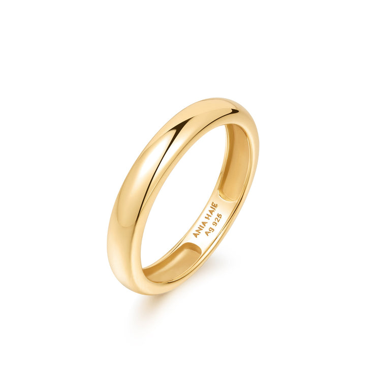 Ania Haie Gold Curve Dome Band | The Jewellery Boutique Australia