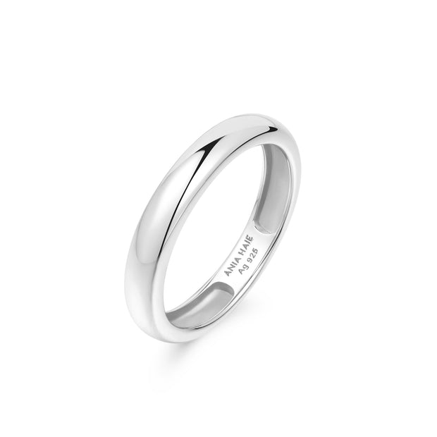 Ania Haie Silver Curve Dome Band | The Jewellery Boutique Australia