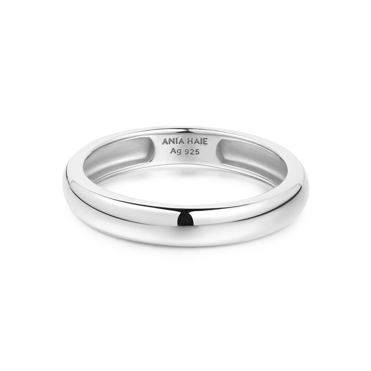 Ania Haie Silver Curve Dome Band | The Jewellery Boutique Australia