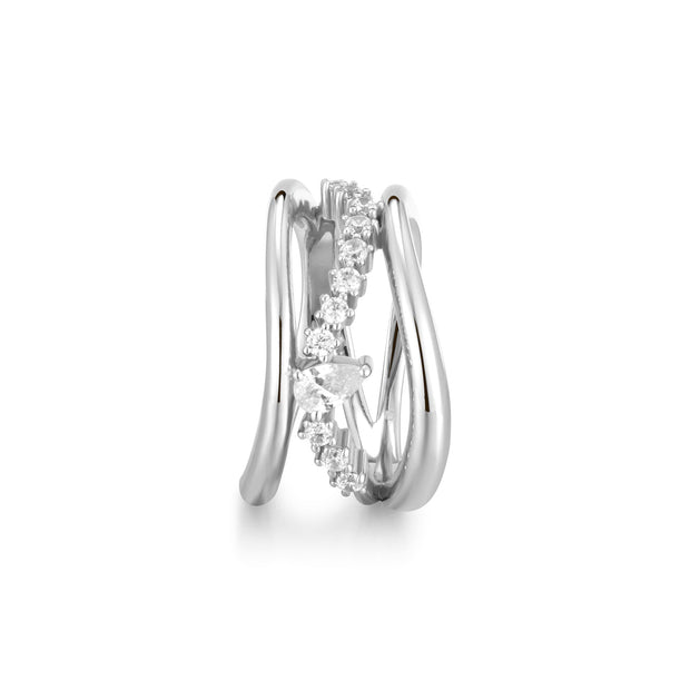 Ania Haie Silver Sparkle Ring | The Jewellery Boutique Australia