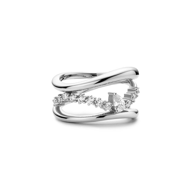 Ania Haie Silver Sparkle Ring | The Jewellery Boutique Australia