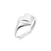 Ania Haie Silver Love Signet Ring | The Jewellery Boutique Australia