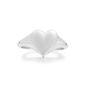 Ania Haie Silver Love Signet Ring | The Jewellery Boutique Australia