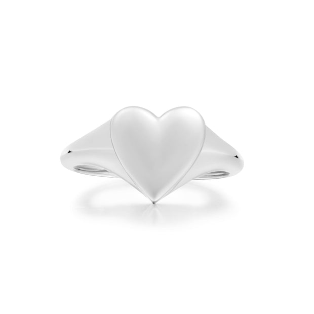 Ania Haie Silver Love Signet Ring | The Jewellery Boutique Australia