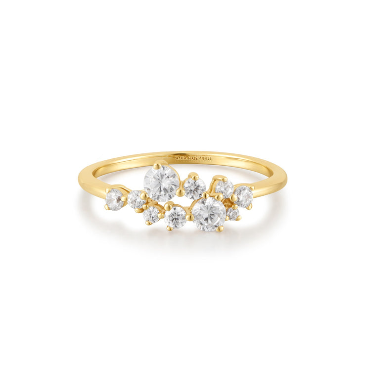 Ania Haie Gold Flower Cluster Pave Ring