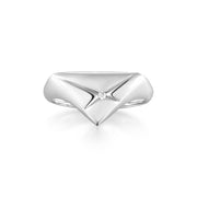 Ania Haie Silver Kiss Triangle Ring