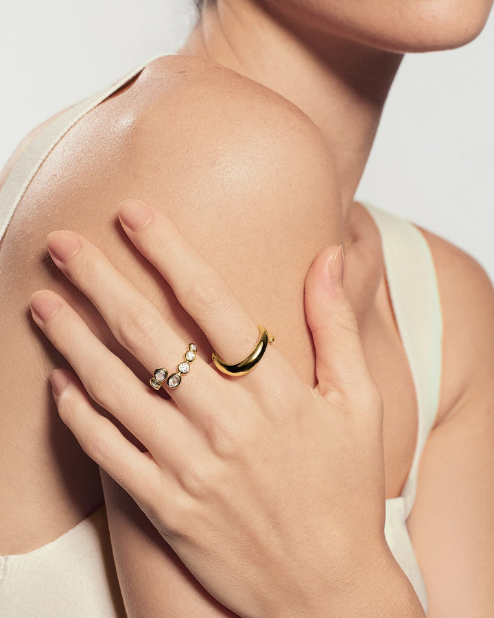 Ania Haie Gold Spiral Adjustable Ring R079-02G