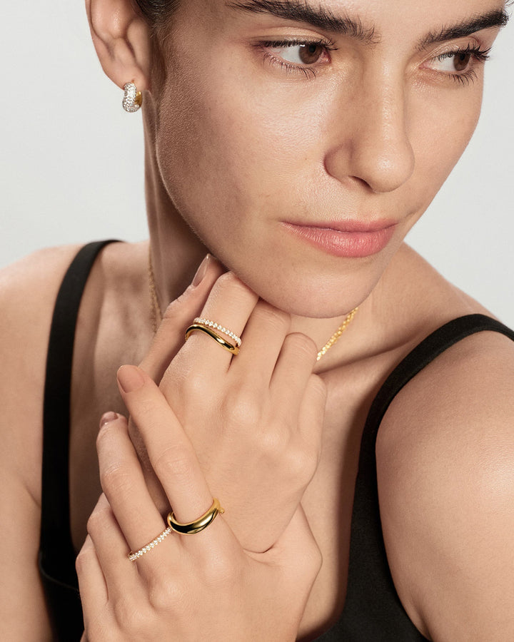 Ania Haie Gold Spiral Adjustable Ring R079-02G