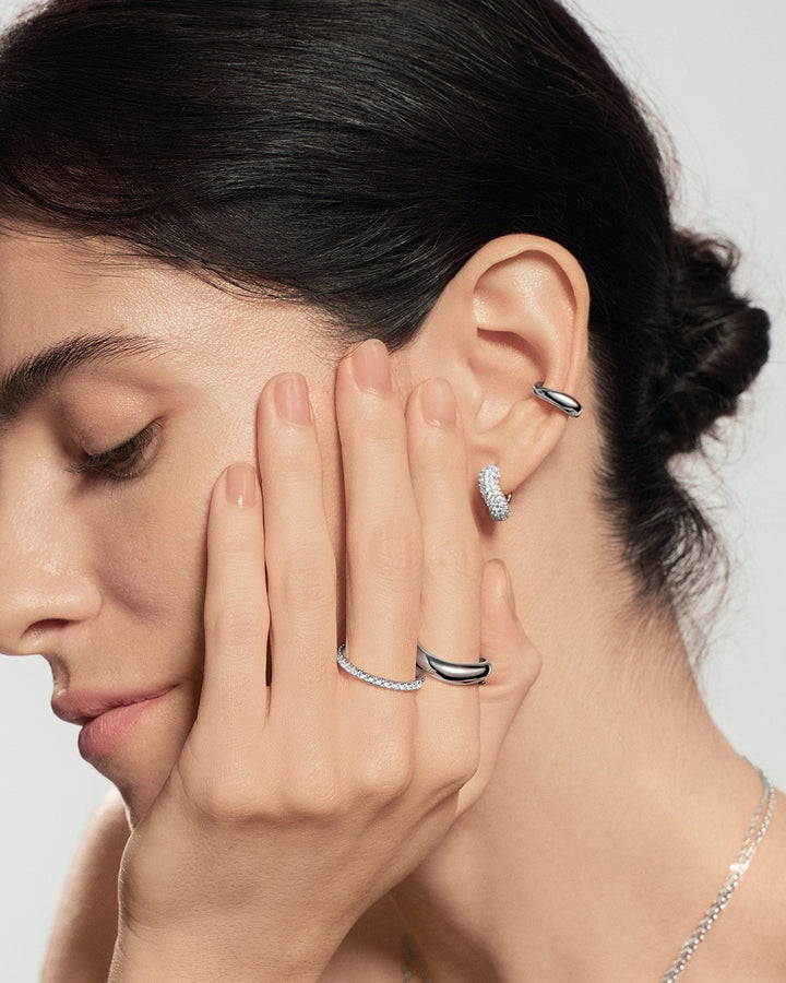 Ania Haie Silver Spiral Adjustable Ring R079-02H