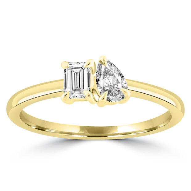 0.52ct HI I1 Diamond Ring in 9K Yellow Gold