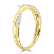 0.09ct HI I1 Diamond Ring in 9K Yellow Gold