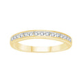 0.25ct Diamond Channel Set Band in 9K Yellow Gold