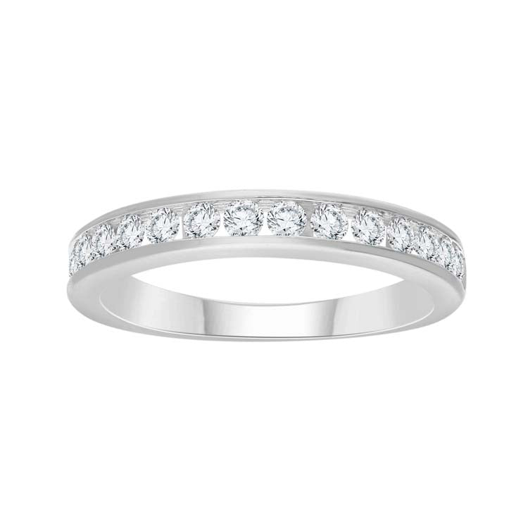0.50ct Diamond Channel Set Band in 9K White Gold