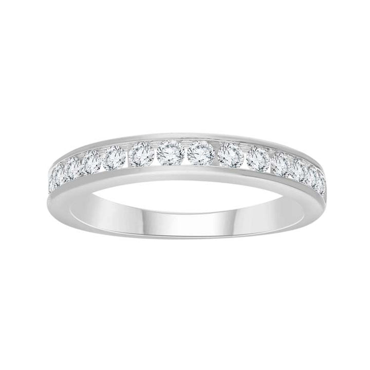 0.50ct Diamond Channel Set Band in 9K White Gold