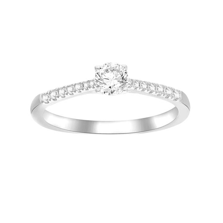 0.33ct Diamond Ring in 9K White Gold