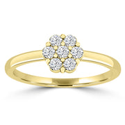 0.25ct GH I1 Diamond Ring in 9K Yellow Gold