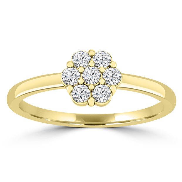 0.25ct GH I1 Diamond Ring in 9K Yellow Gold