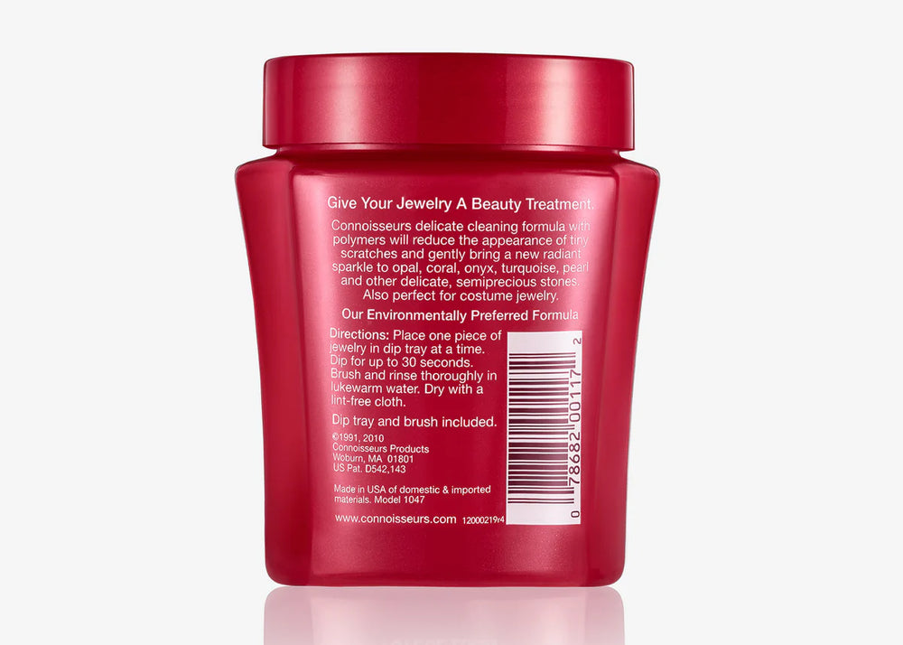 Connoisseurs Delicate Jewellery Cleaner | 250ml. Dip Tray + Brush