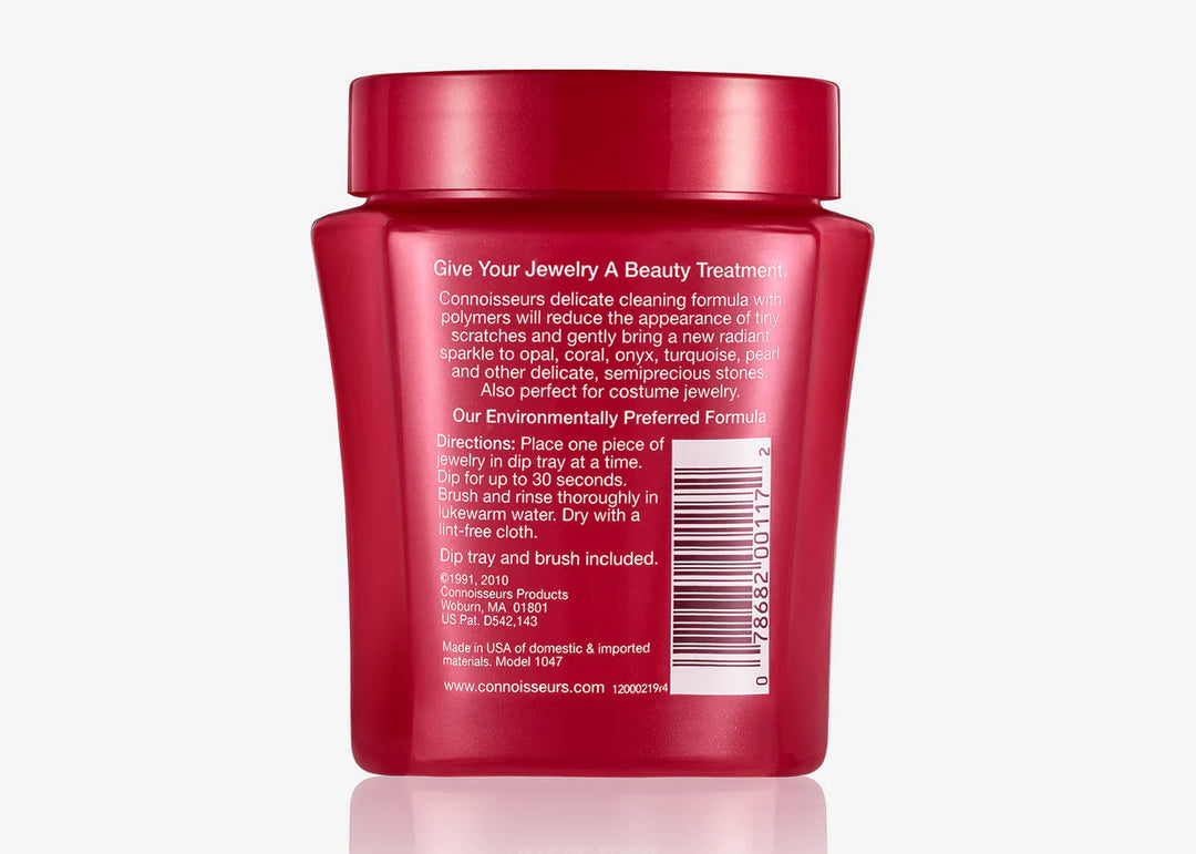 Connoisseurs Delicate Jewellery Cleaner | 250ml. Dip Tray + Brush