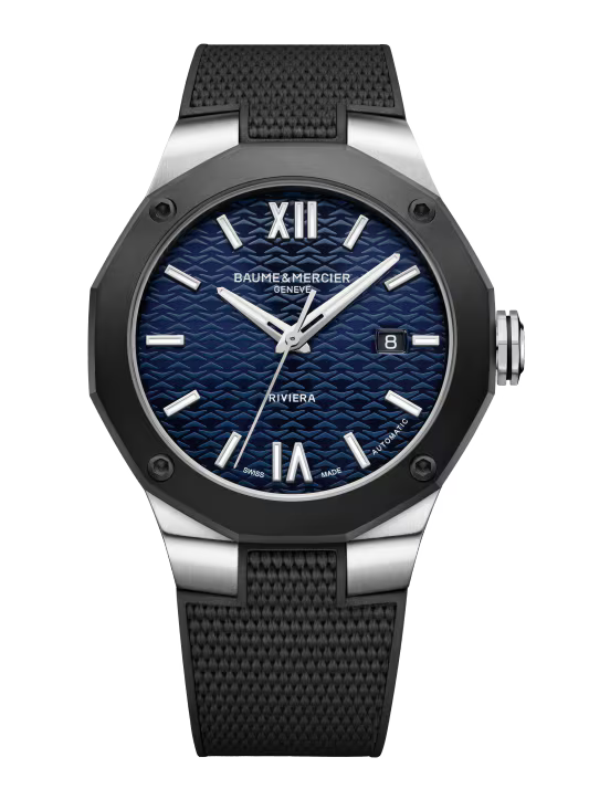 Baume & Mercier Riviera 10768 Automatic, Date Display Blue Dial Men's Watch 42mm