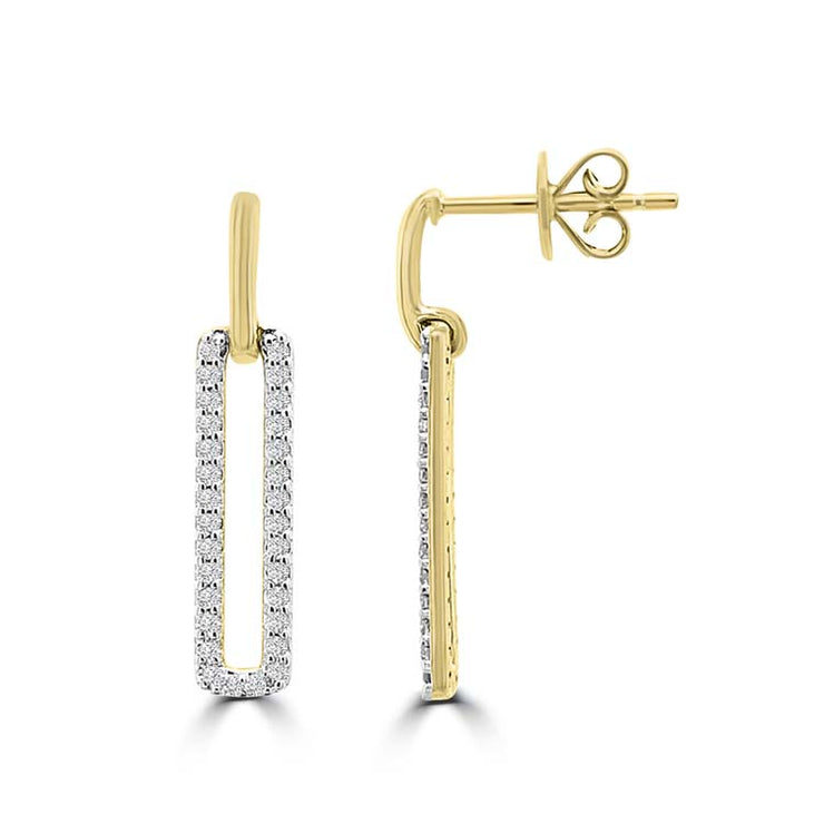 Diamond Stud Earrings with 0.274ct Diamonds in 9K Yellow Gold | The Jewellery Boutique