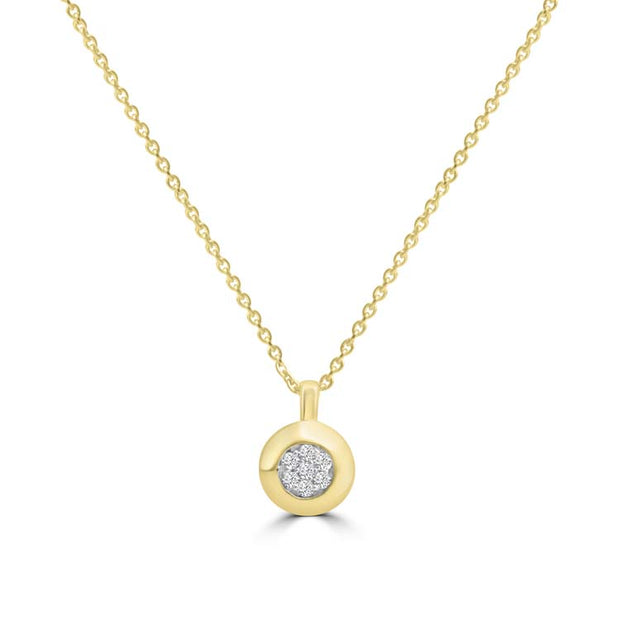 Diamond Necklace 40-45cm with 0.03ct Diamonds in 9K Yellow Gold | The Jewellery Boutique