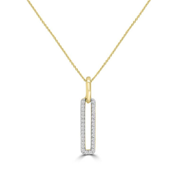 Diamond Necklace 40-45cm with 0.13ct Diamonds in 9K Yellow Gold | The Jewellery Boutique