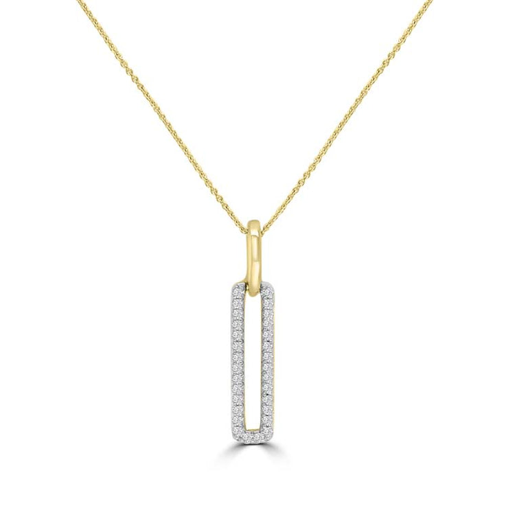 Diamond Necklace 40-45cm with 0.13ct Diamonds in 9K Yellow Gold | The Jewellery Boutique