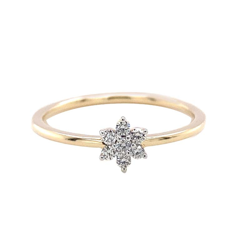 Diamond Ring with 0.09ct Diamond in 9K Yellow Gold |The Jewellery Boutique Australia