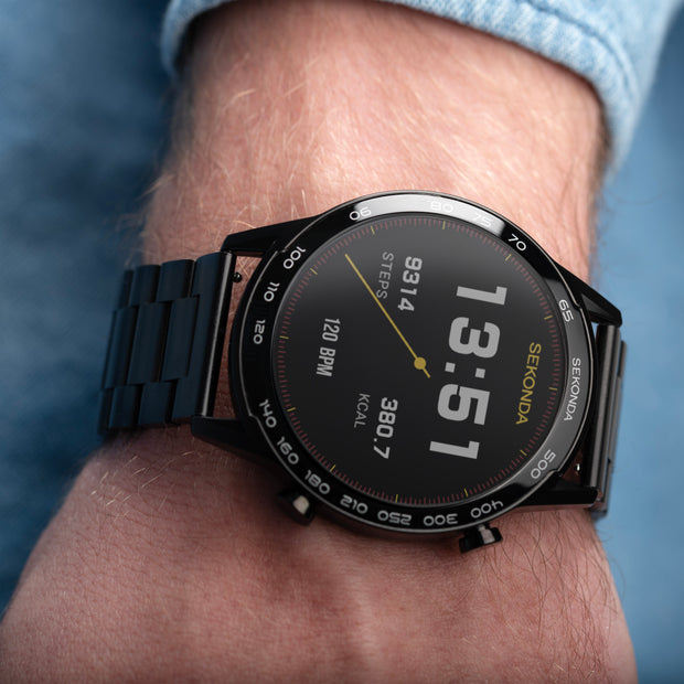Sekonda Smart Active+ LCD Black Watch - SK30226