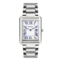 Mens Clement Guilloche Dial Stainless Steel Bracelet 28x37mm Watch