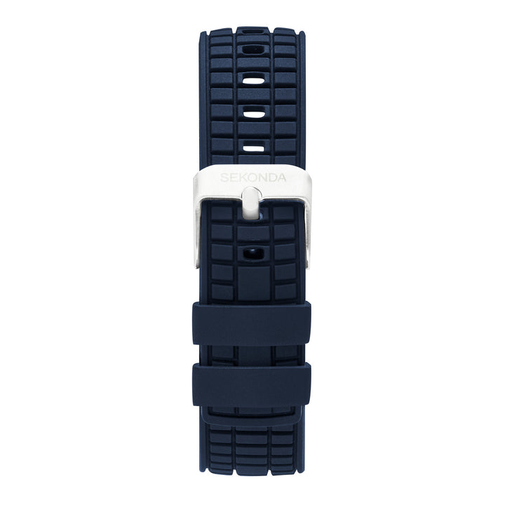 Sekonda Mens Octaire Blue Dial Blue Rubber 40mm Watch