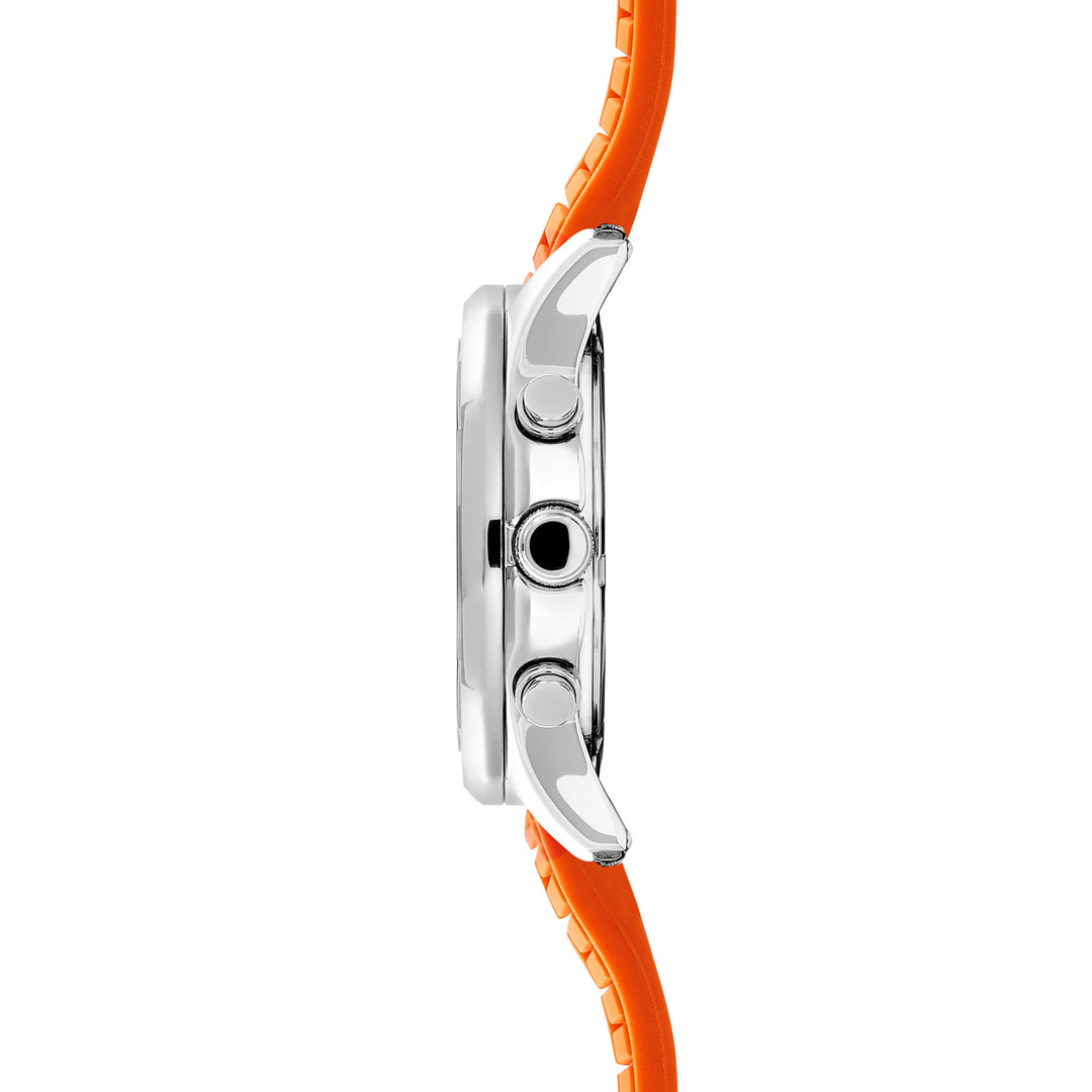 Sekonda Mens Octaire Black Dial Orange Rubber 40mm Watch