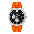 Mens Octaire Black Dial Orange Rubber 40mm Watch