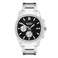 Mens Octaire Black Dial Stainless Steel Bracelet 40mm Watch