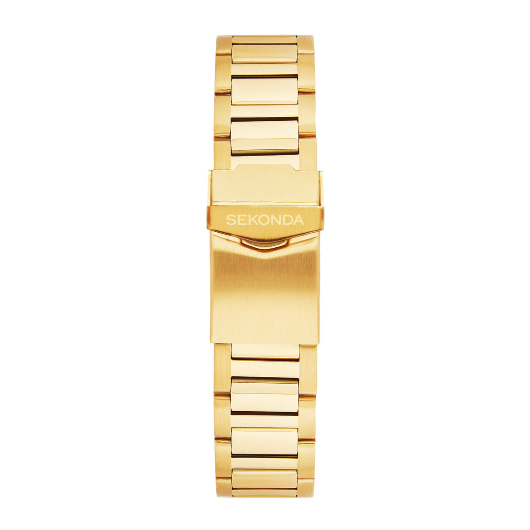 Sekonda Octaire Silver White Dial 40mm Mens Watch Gold