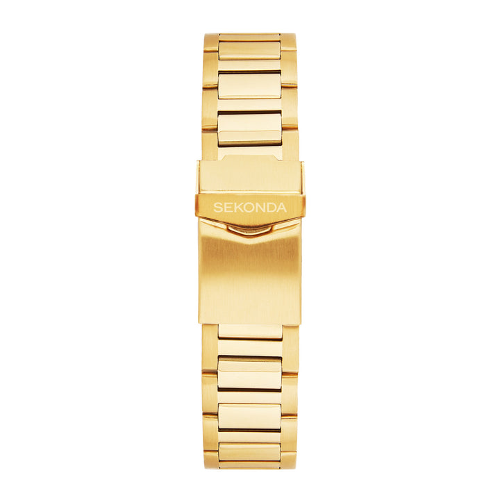 Sekonda Octaire Silver White Dial 40mm Mens Watch Gold