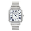 Rene White Dial 39mm Mens Watch Silver