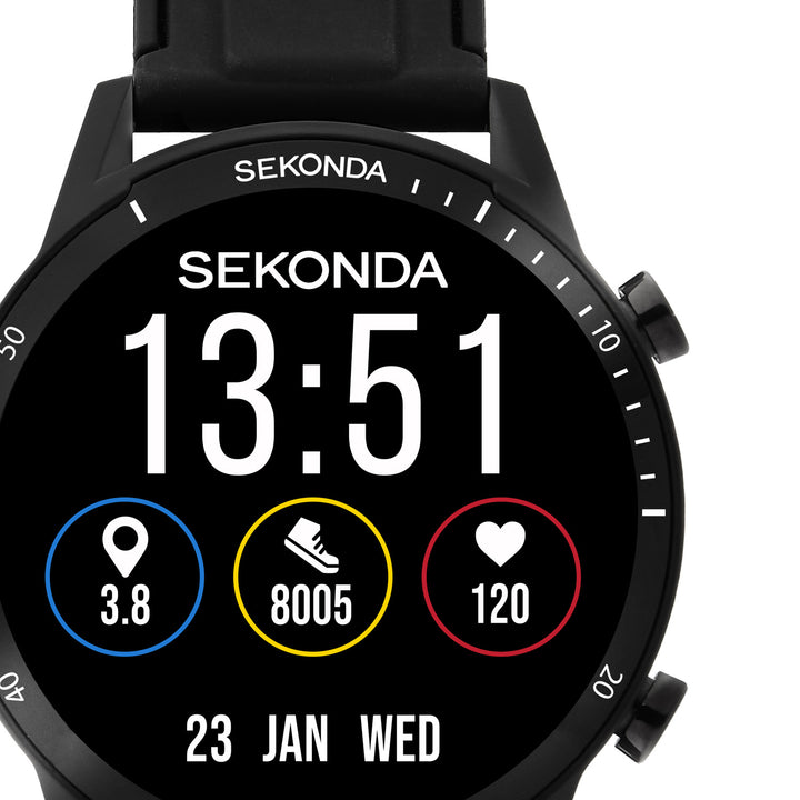 Sekonda Active Go LCD Display 45mm Unisex Watch Black