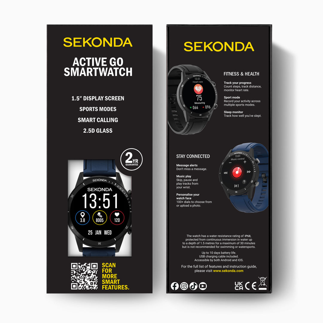 Sekonda Active Go LCD Display 45mm Unisex Watch Blue