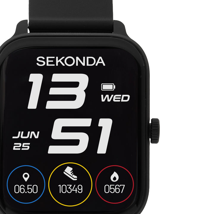 Sekonda Motion Go LCD Display 37mm Unisex Watch Black