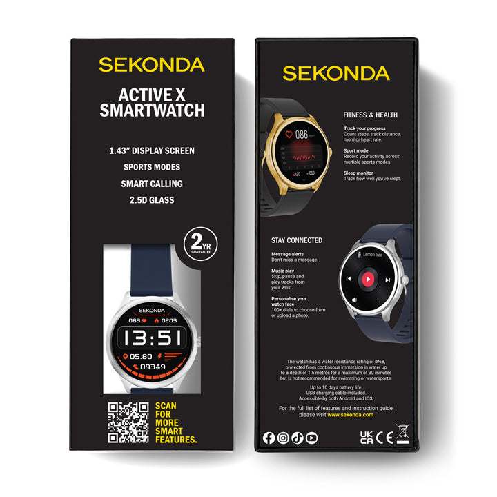 Sekonda Active X LCD Display 43mm Unisex Watch Blue
