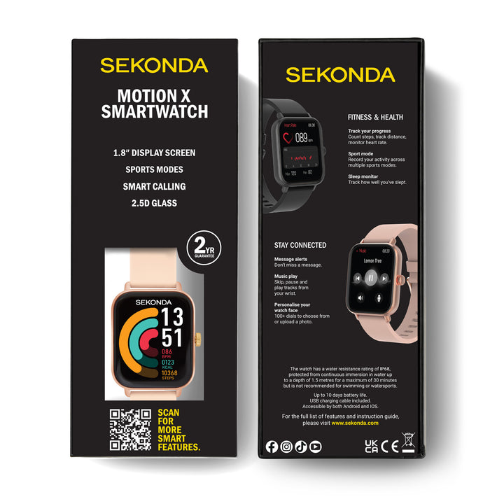 Sekonda Motion X LCD Display 36mm Unisex Watch Pink