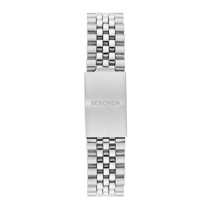 Sekonda Mens King Turquoise Dial Silver Stainless Steel 40mm Watch