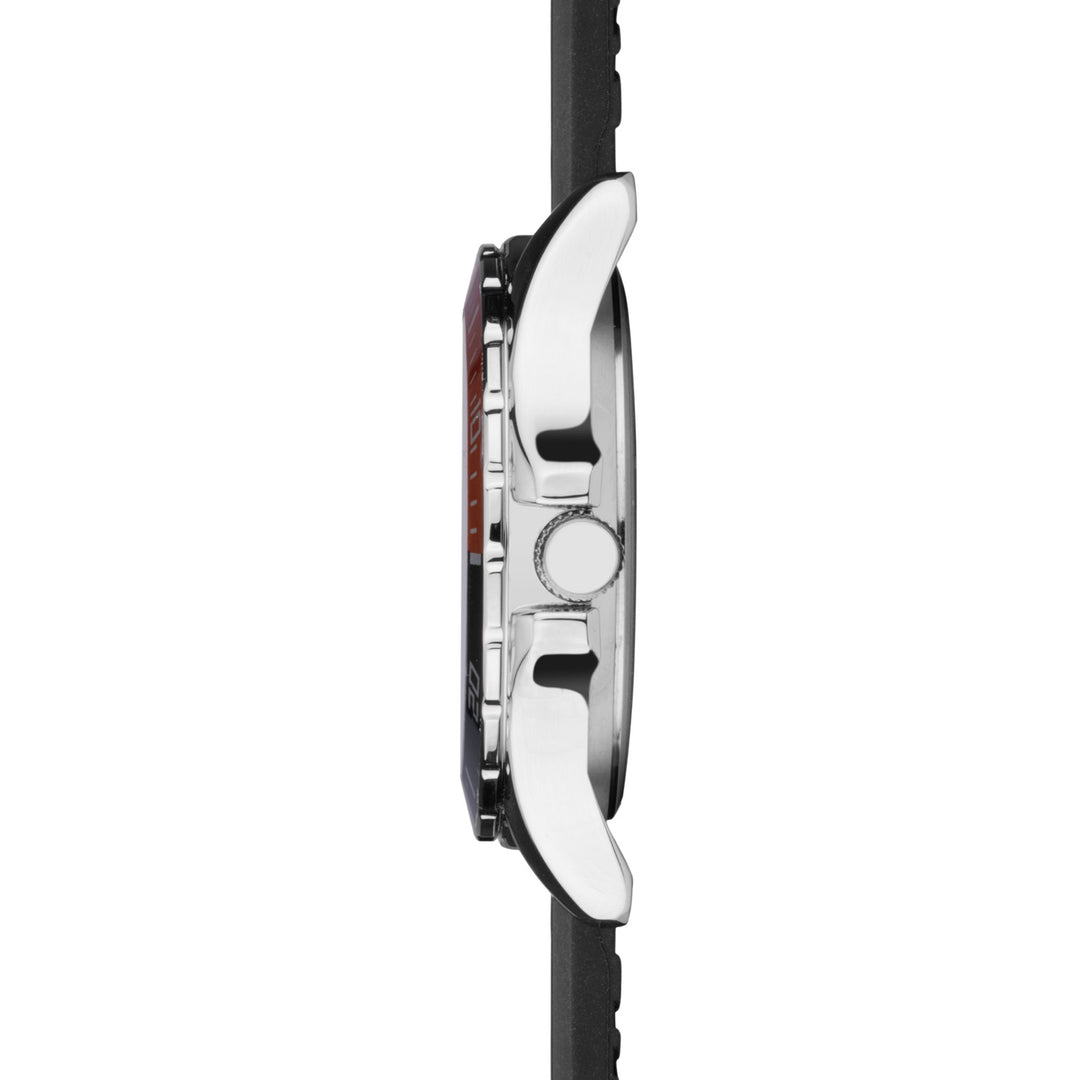 Sekonda Mens Balearic White Dial Black Leather 44mm Watch