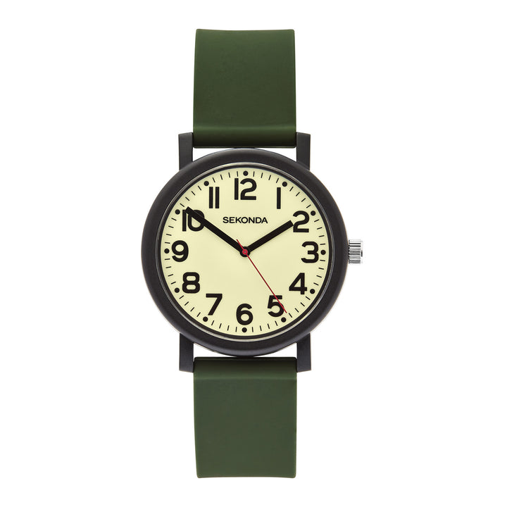 Sekonda Unisex Nova Nude Dial Khaki Silicone 40mm Watch